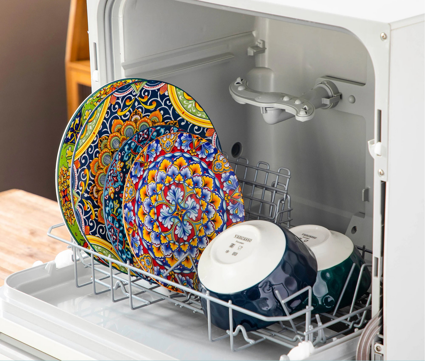 Vaisselle porcelaine 4/8 personnes - BOHO - 12 à 24 pièces
