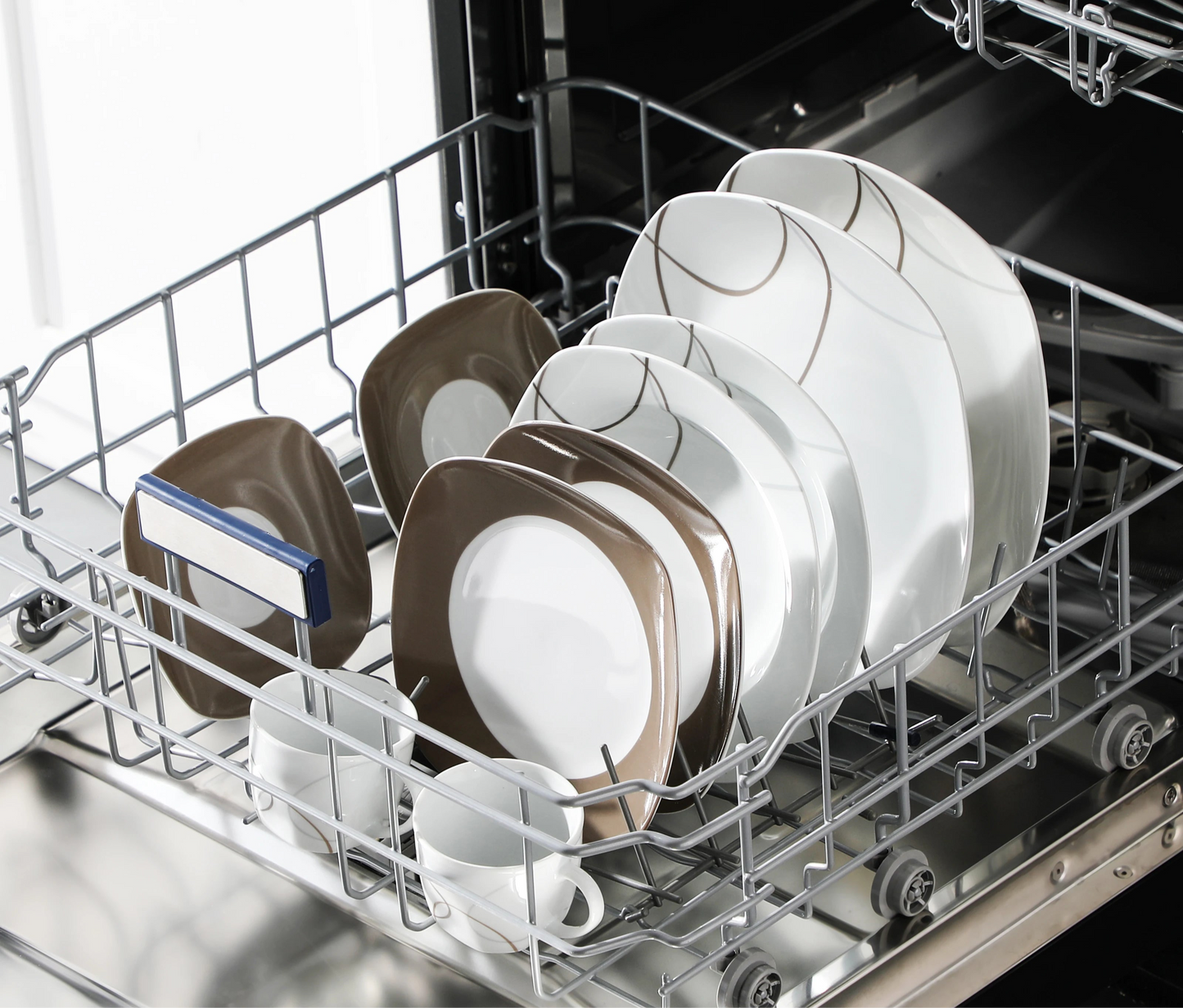 Vaisselle porcelaine 6 personnes - NIKITA - 30 pièces