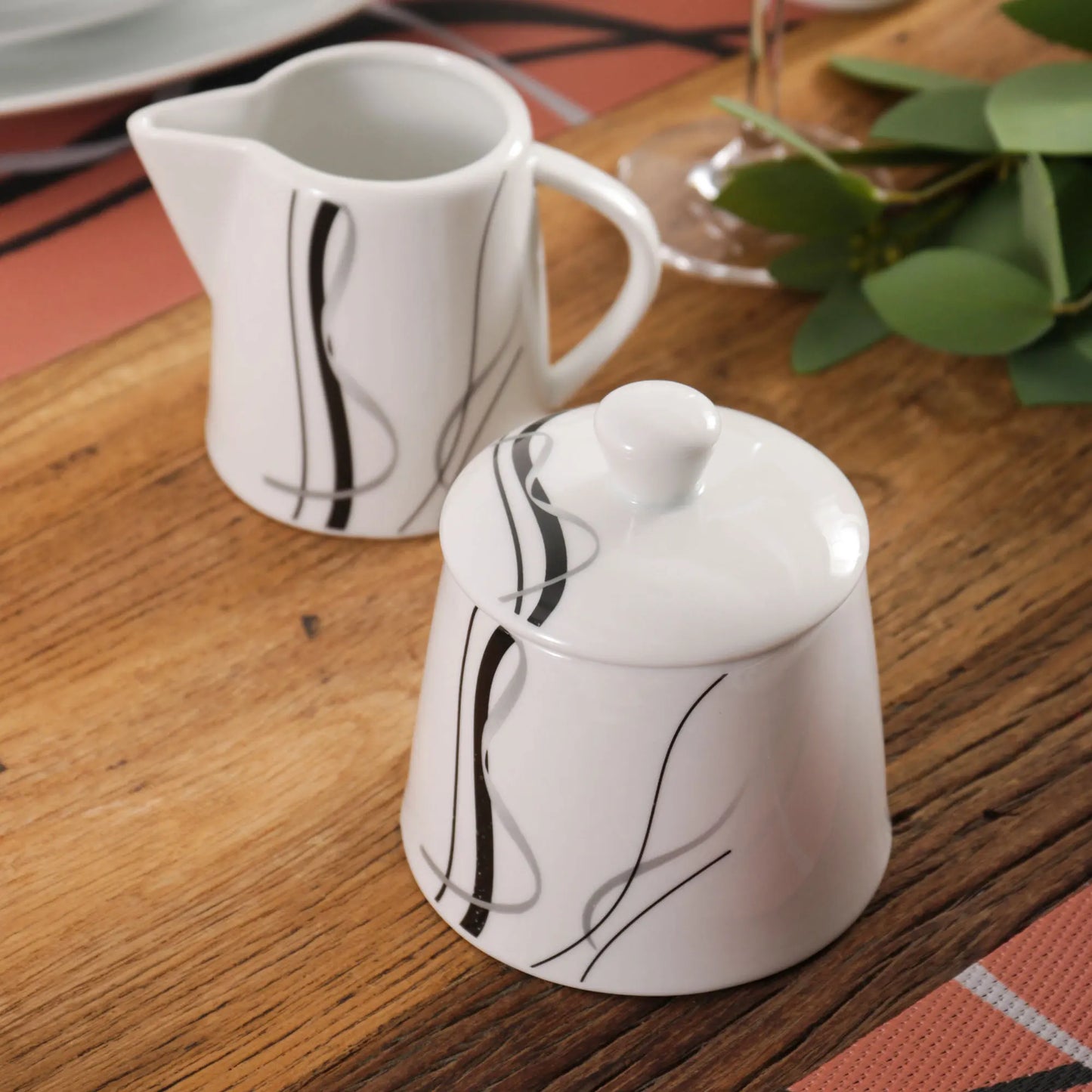 Vaisselle porcelaine 6/12 personnes - FIONA 50 à 100 pièces