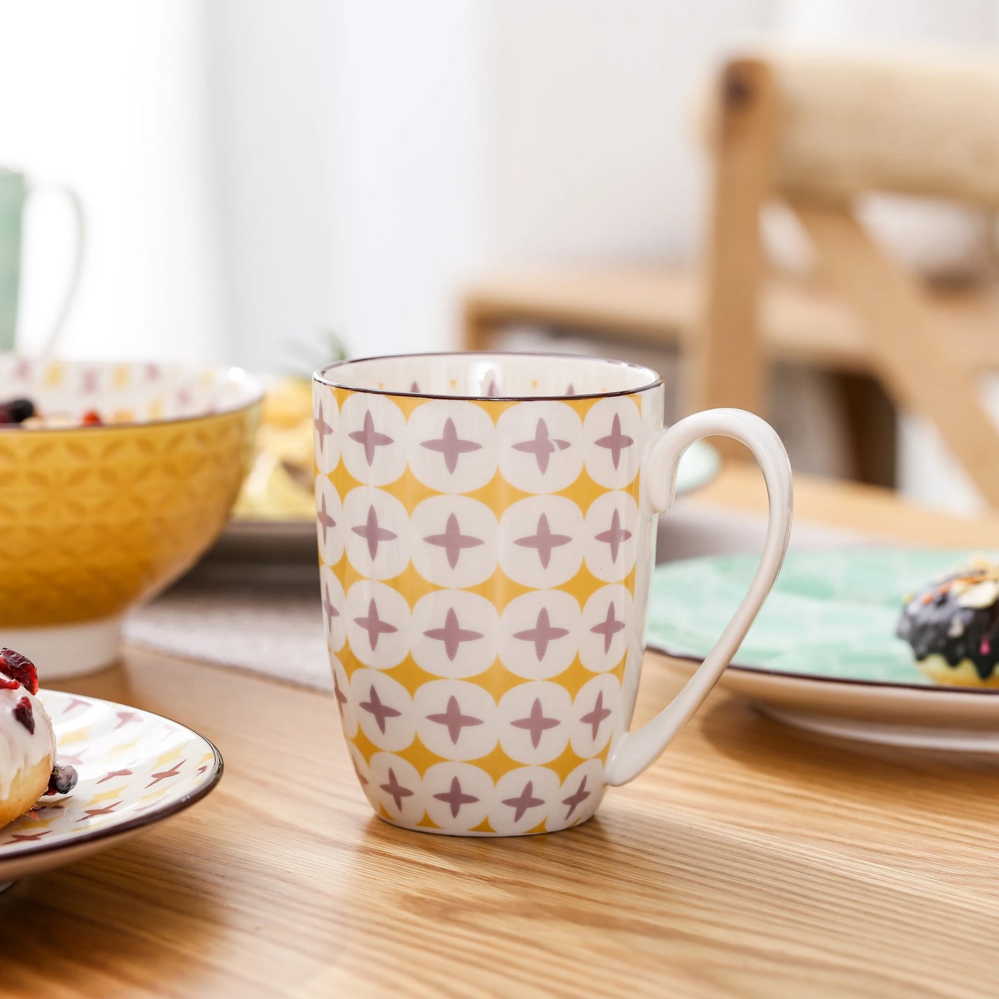 Vaisselle porcelaine 4/12 personnes - TULIP - 16 à 48 pièces