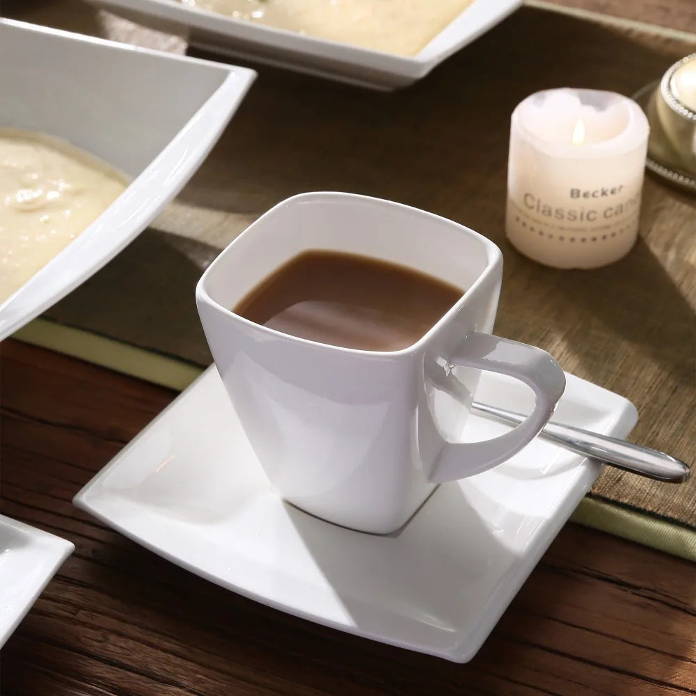 Vaisselle porcelaine 6/12 personnes - BLANCE - 30 à 60 pièces