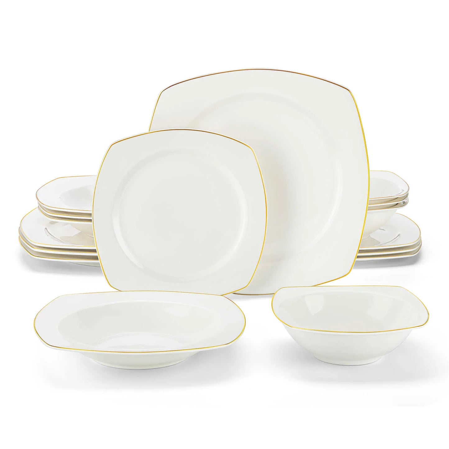 Vaisselle porcelaine 4/8 perosnnes - NORDIC - 16 à 32 pièces