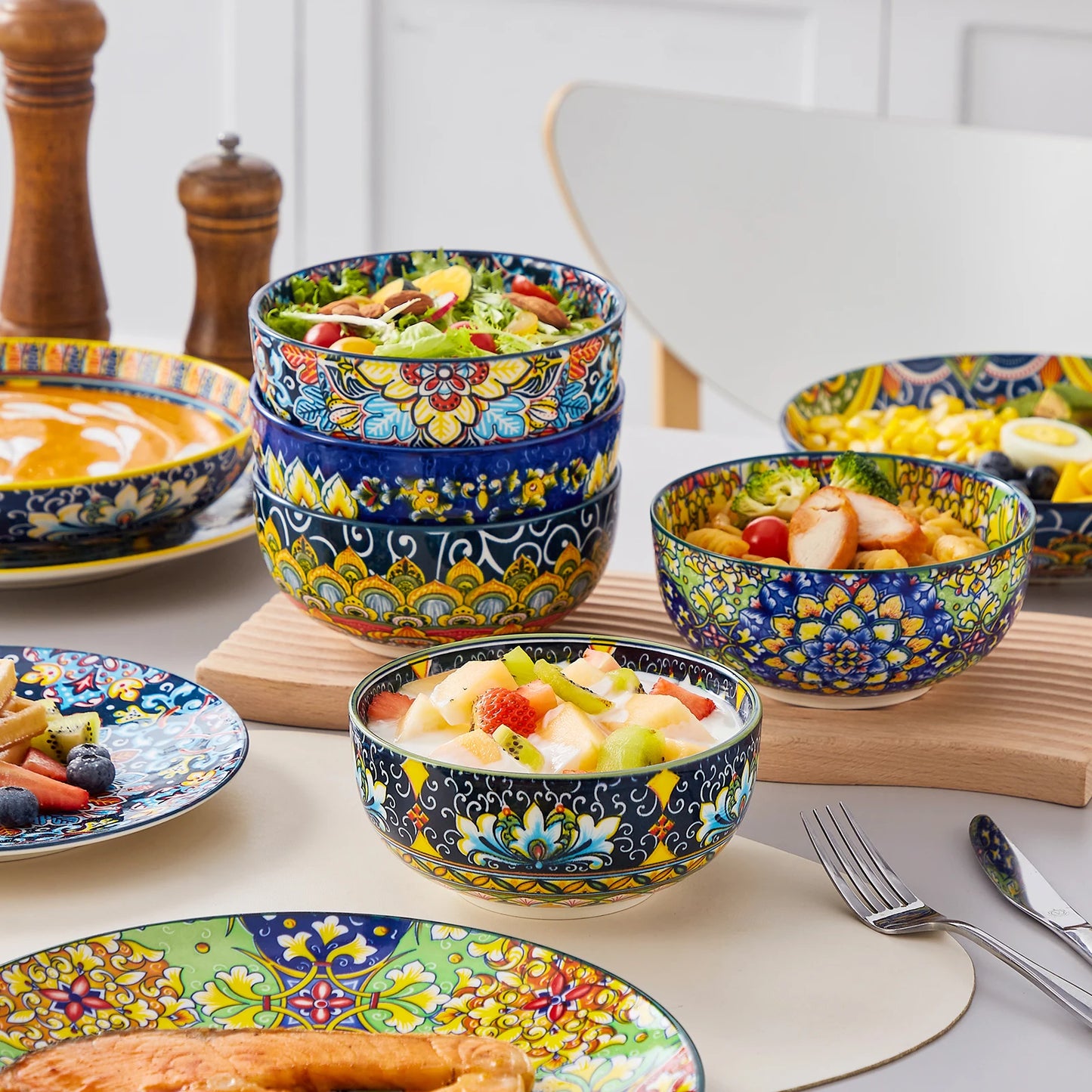 Vaisselle porcelaine 4 personnes - SIMI - 16 pièces