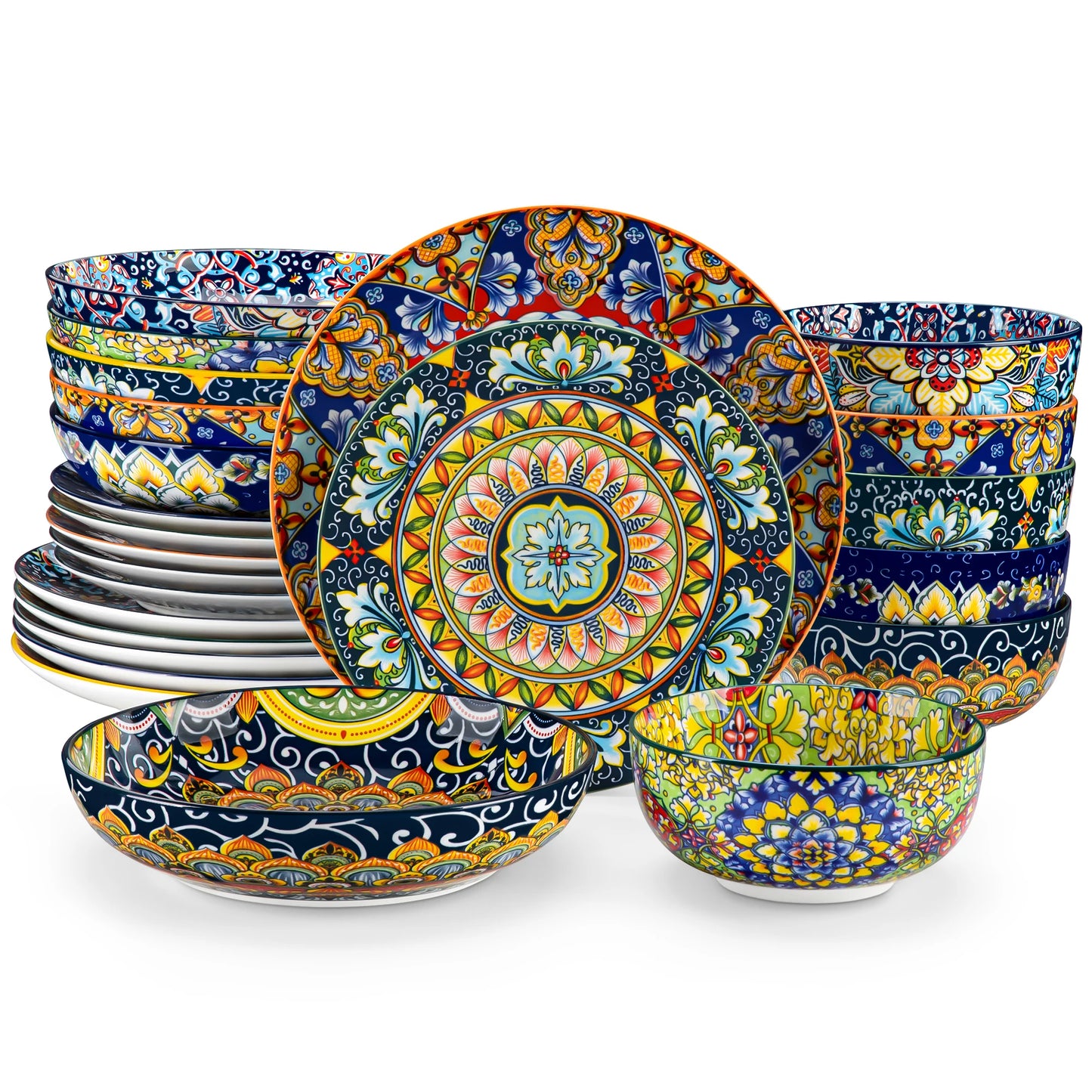 Vaisselle porcelaine 4 personnes - SIMI - 16 pièces