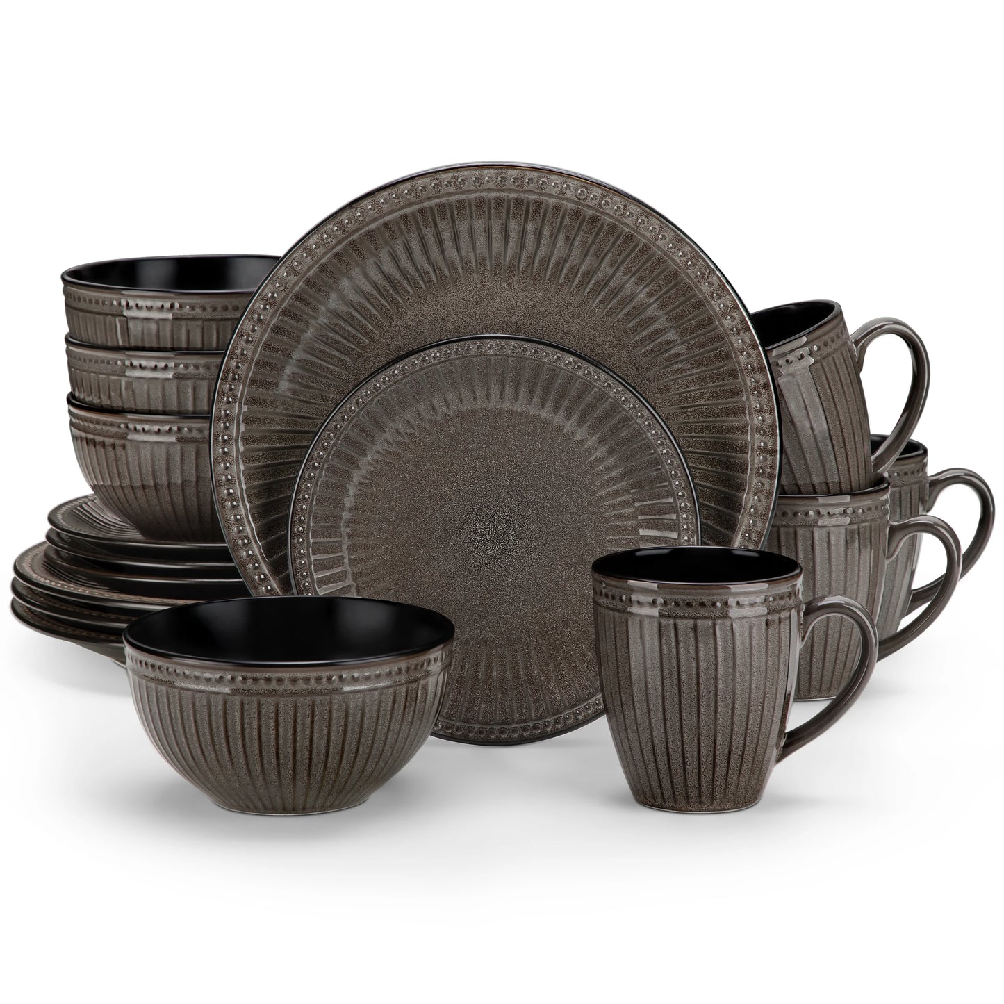 Vaisselle céramique 4/8 personnes - ELEGENT 16 à 32 pièces