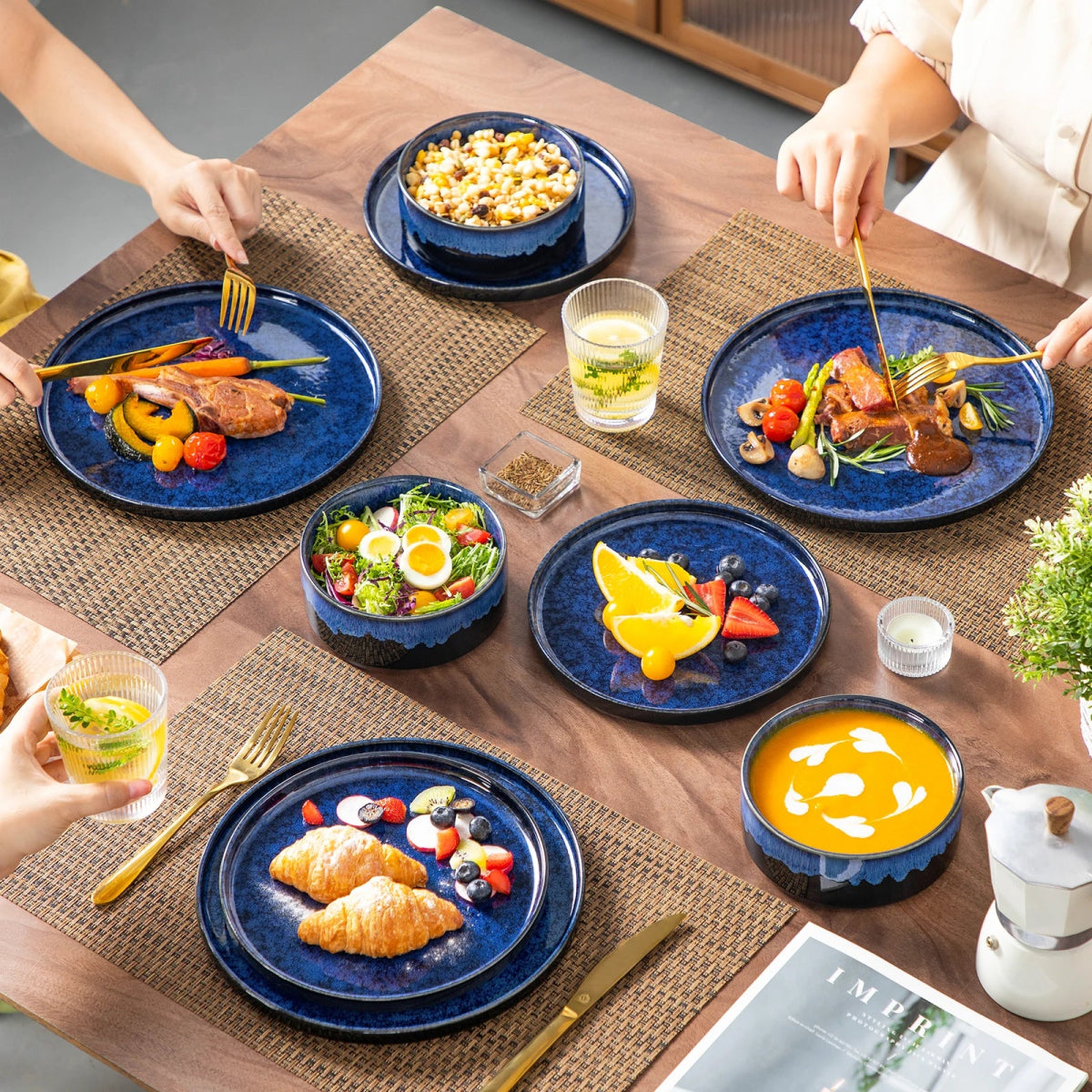 Vaisselle céramique 4/12 personnes - DISH 12/36 pièces Novia Home 1435068612Piece2DISH7763201336101