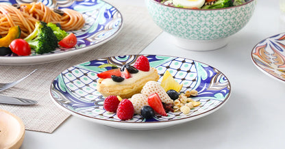 Vaisselle porcelaine 4/8 personnes - JASMIN - 24 pièces