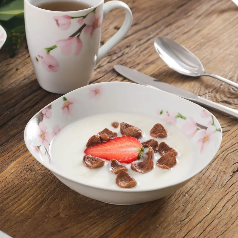 Vaisselle porcelaine 6/12 personnes ANNIE 50 à 100 pièces