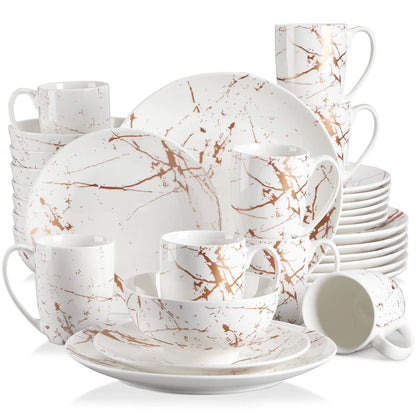 Vaisselle porcelaine 4/12 personnes - SOFT - 16 à 48 pièces