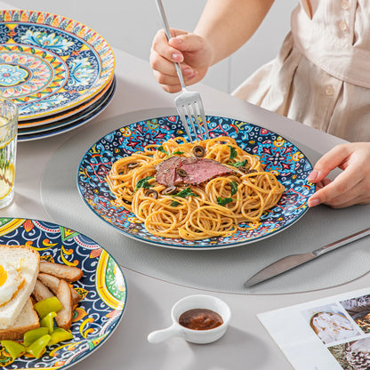 Assiette céramique 6/12 personnes - AZULE 6 à 12 pièces