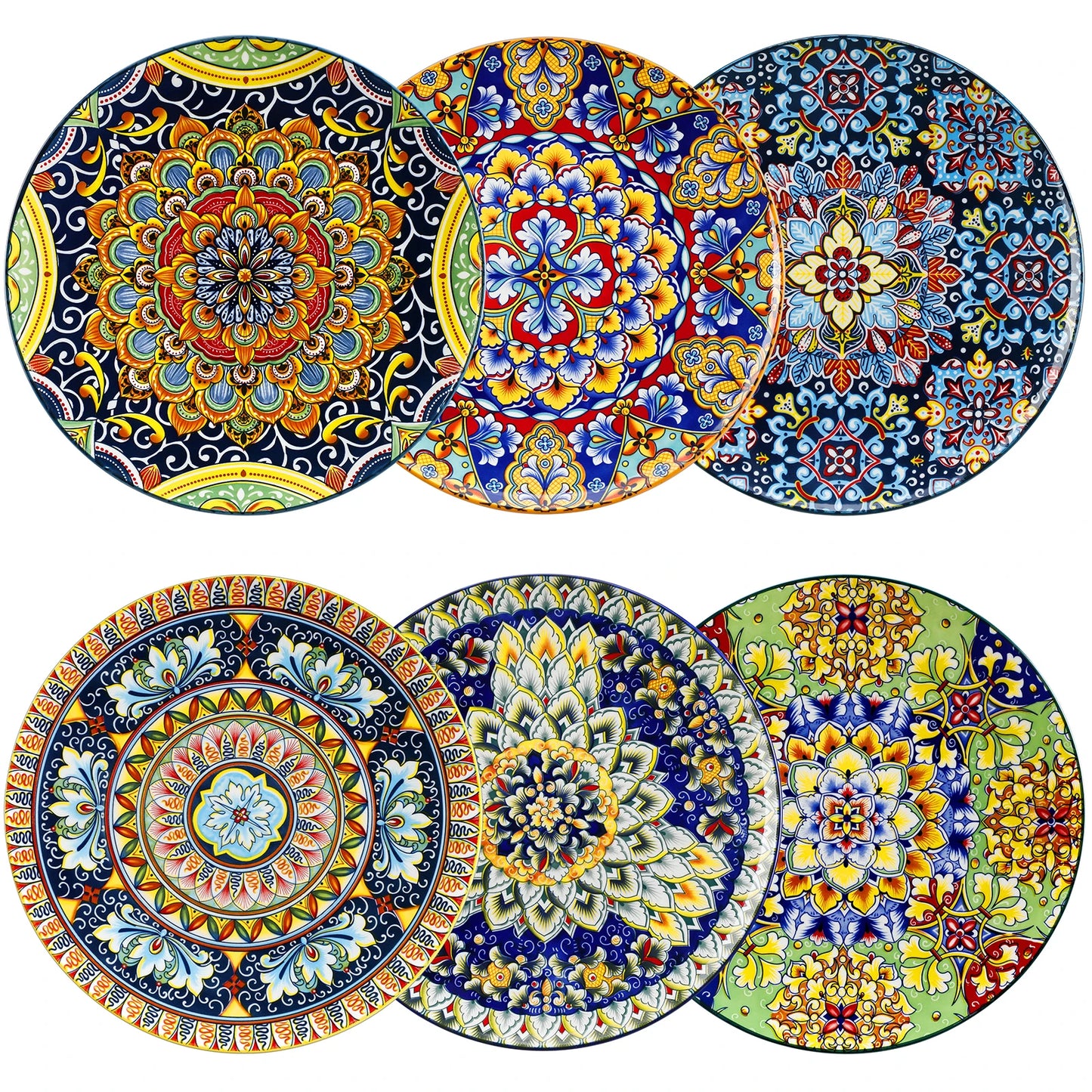 Assiette céramique 6/12 personnes - AZULE 6 à 12 pièces