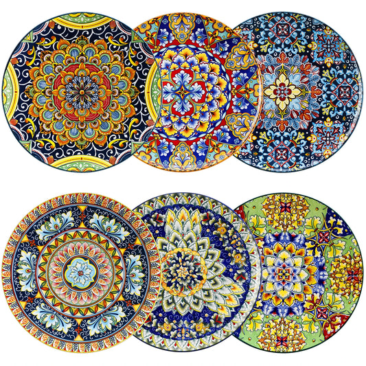 Assiette céramique 6/12 personnes - AZULE 6 à 12 pièces