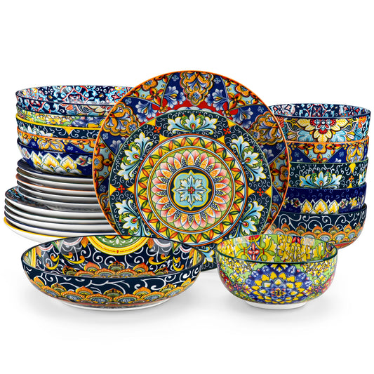 Vaisselle porcelaine 4 personnes - SIMI - 16 pièces