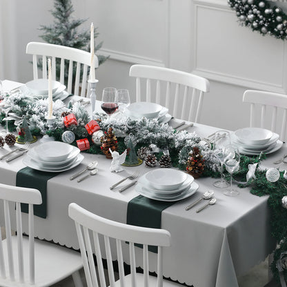 Vaisselle porcelaine 6/12 personnes - ELSA - 24 à 48 pièces