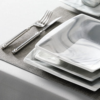 Vaisselle porcelaine 6/12 personnes - BLANCE - 30 à 60 pièces