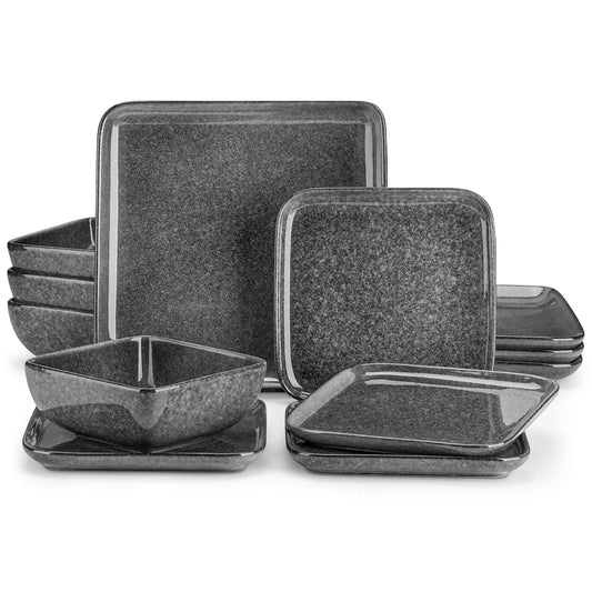 Vaisselle en grès 4/8 personnes - CROCKERY - 12 à 24 pièces