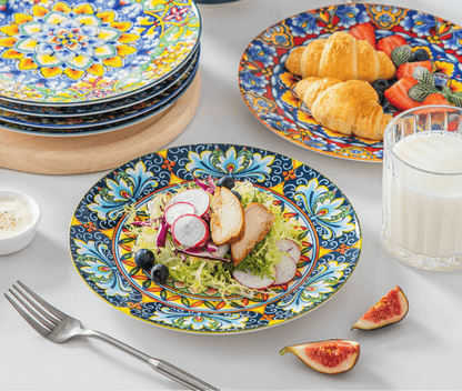 Assiette porcelaine 6/12 personnes - SIMI - 6/ - 12 pièces Novia Home 14350686Dplate2776320133610121346668291386P