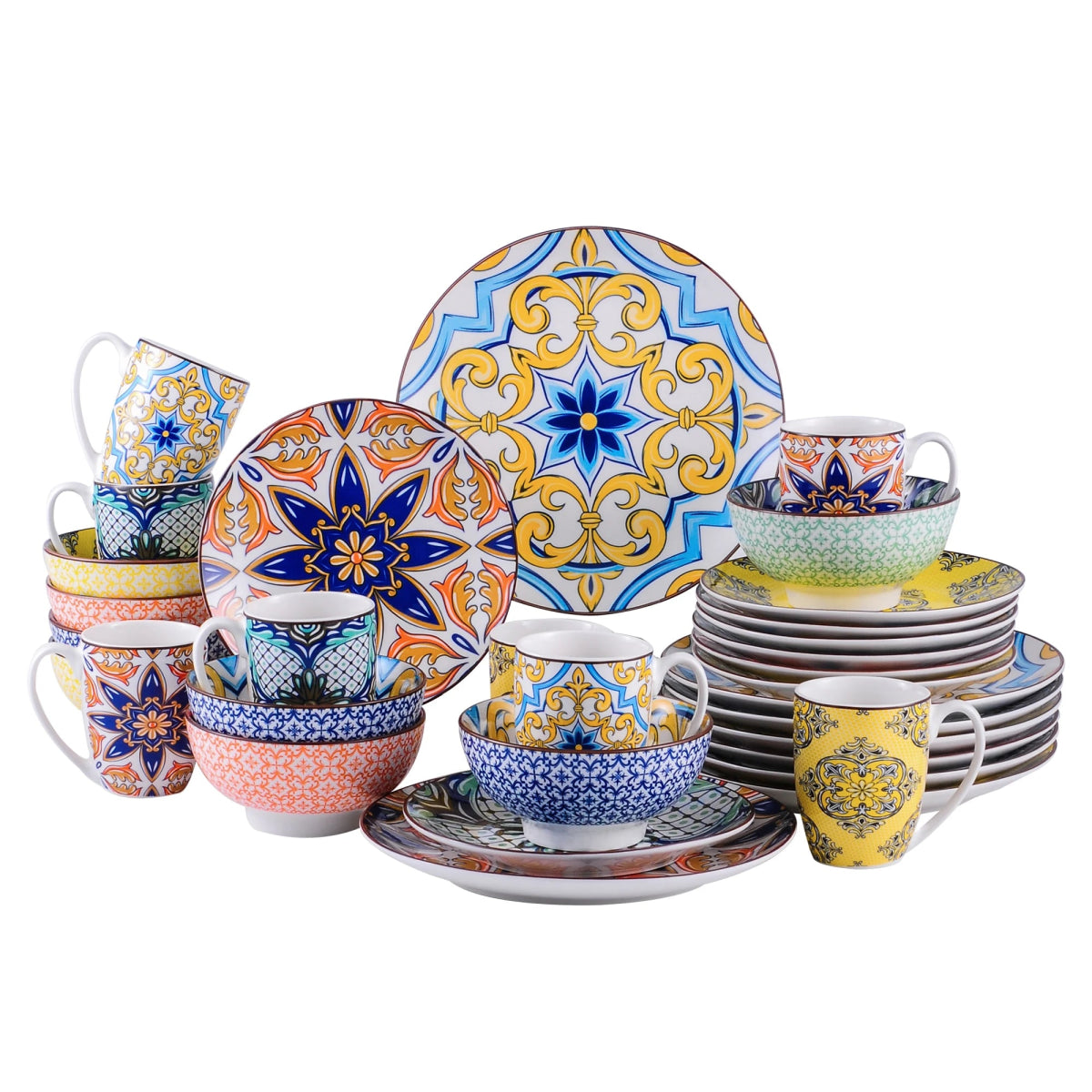 Vaisselle céramique 4/12 personnes - JASMINE 16/48 pièces Novia Home 141032Piece27763201336101GERMANY
