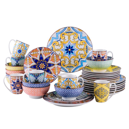 Vaisselle céramique 4/12 personnes - JASMINE 16/48 pièces Novia Home 141032Piece27763201336101GERMANY