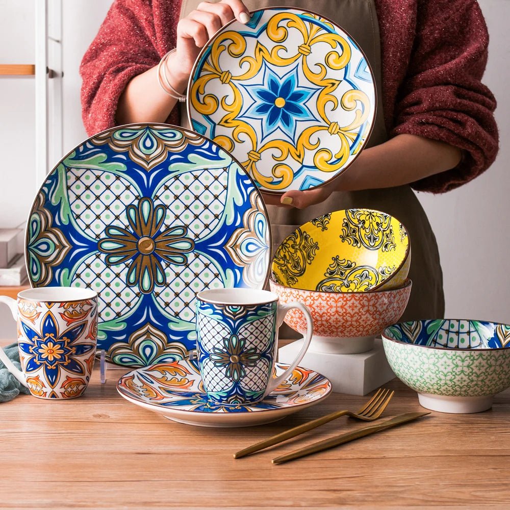 Vaisselle céramique 4/12 personnes - JASMINE 16/48 pièces Novia Home 1435085316Piece27763201336101GERMANY