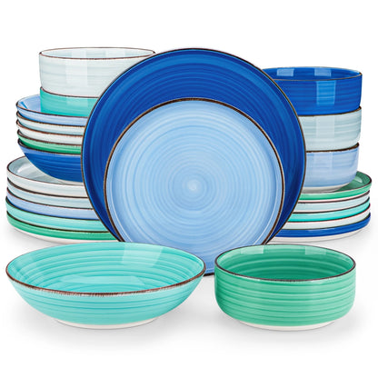 Vaisselle céramique 4/6 personnes - MALA - 12/24 pièces Novia Home 1469116Piece200007763201336101