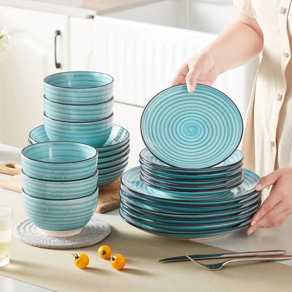 Vaisselle céramique 6/12 personnes - BONBON 24/48 pièces Novia Home 14193BONBON24P2776321336101