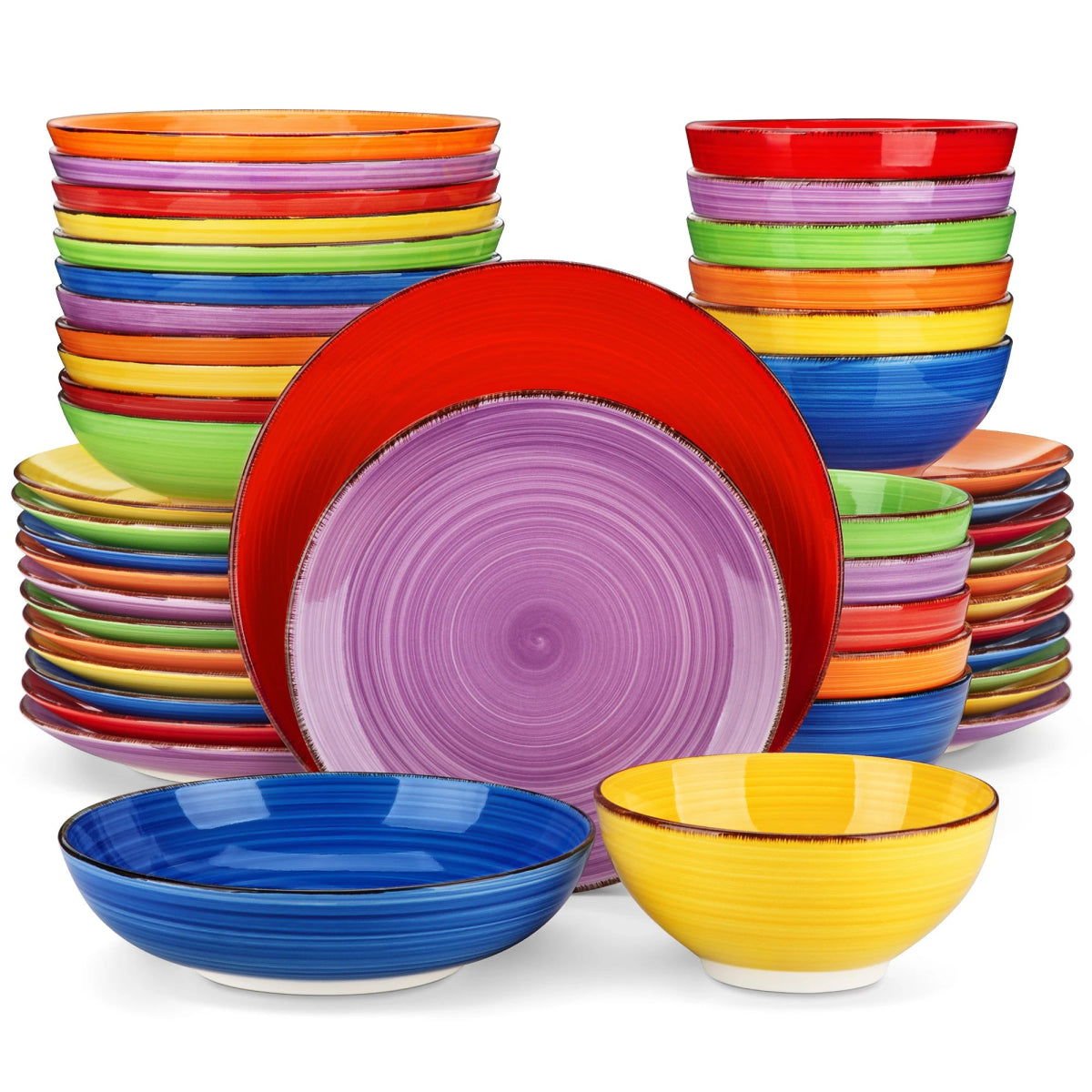 Vaisselle céramique 6/12 personnes - BONITA 12/48 pièces Novia Home 14-10-48PIECE-200007763-201336101
