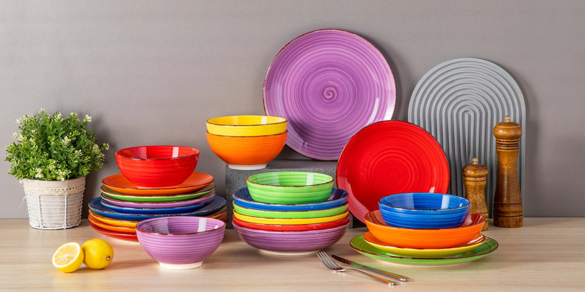 Vaisselle céramique 6/12 personnes - BONITA 12/48 pièces Novia Home 14-350853-24PIECE-200007763-201336101