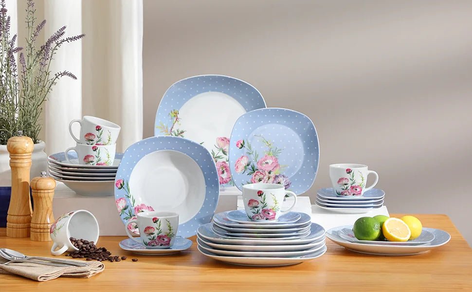 Vaisselle céramique 6/12 personnes - HANNAH 30/60 pièces Novia Home 1435068630PIECE27763201336101GERMANY