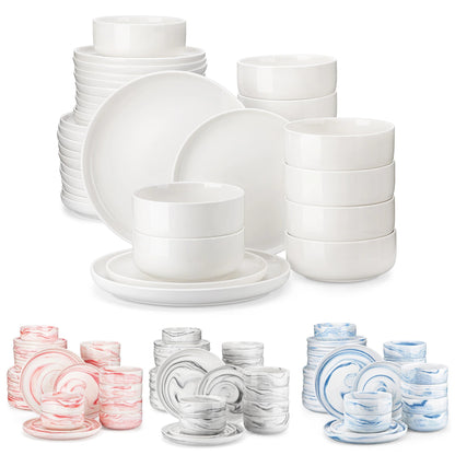 Vaisselle céramique 6/12 personnes - LUNA 18/36 pièces Novia Home 141018PieceBlue200007763201336101