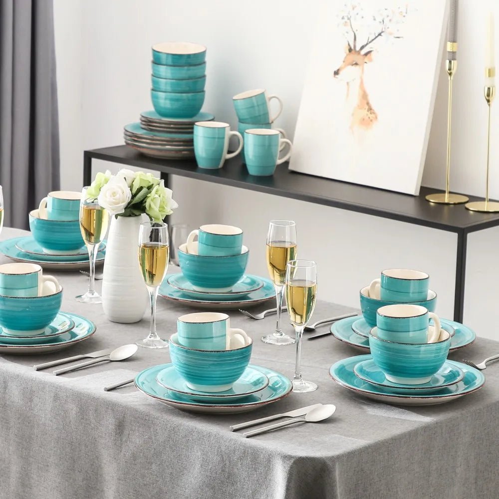 Vaisselle en grès 4/12 personnes - BELLA - 16/48 pièces Novia Home 1417316P2776321336101