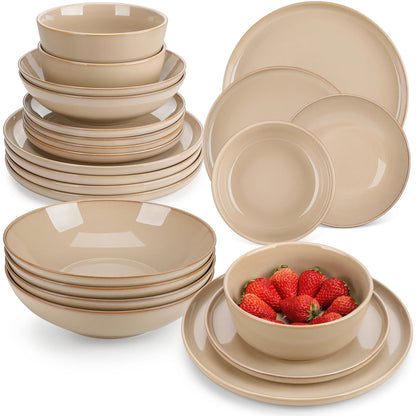 Vaisselle en grès 4/12 personnes - BROW - 12 /36 pièces Novia Home 1435068612Piece2BROW7763201336101