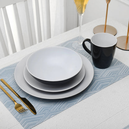 Vaisselle en grès 4/12 personnes - LENTO - 16/48 pièces Novia Home 1417316pcs200007763201336101GERMANY