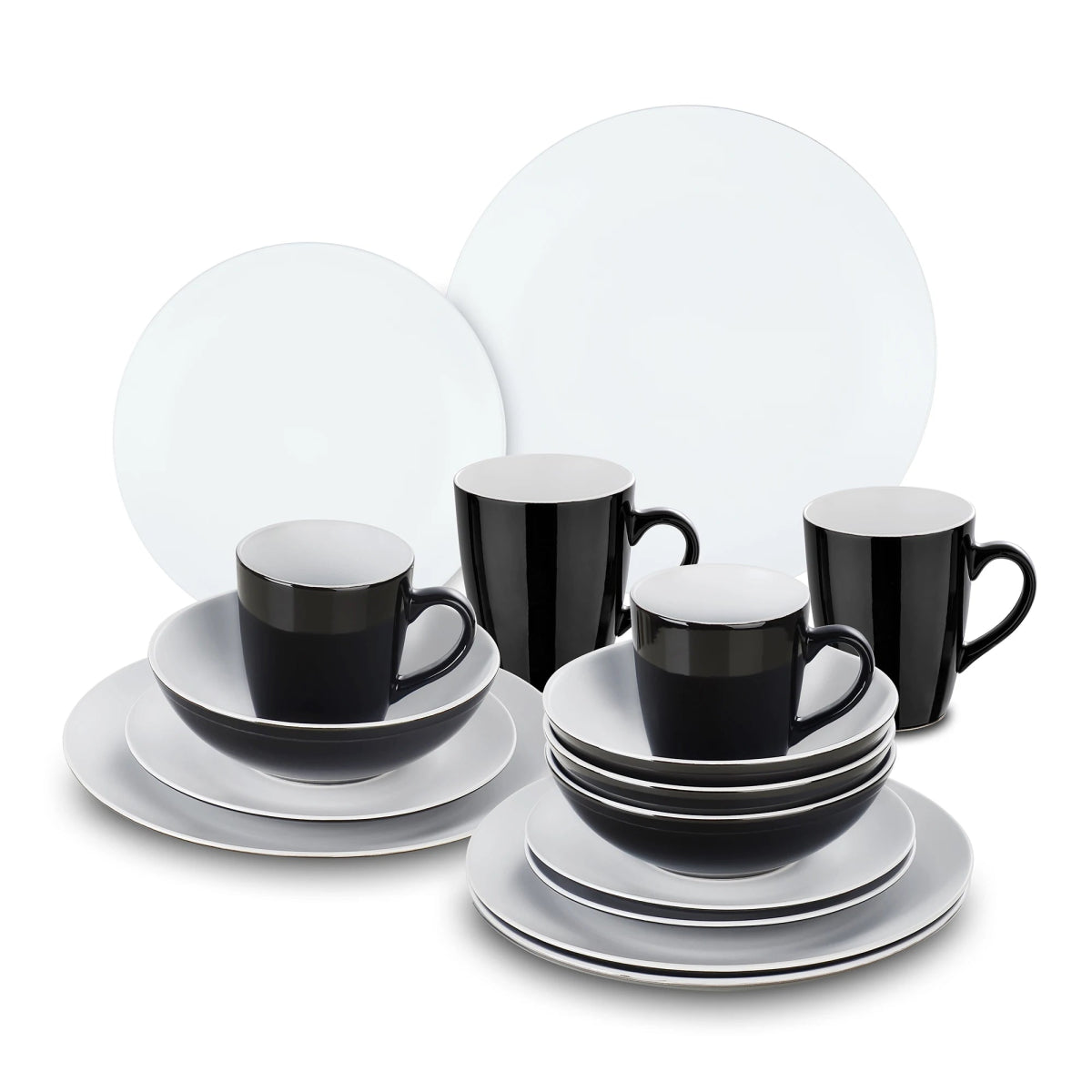 Vaisselle en grès 4/12 personnes - LENTO - 16/48 pièces Novia Home 1417316pcs200007763201336101GERMANY