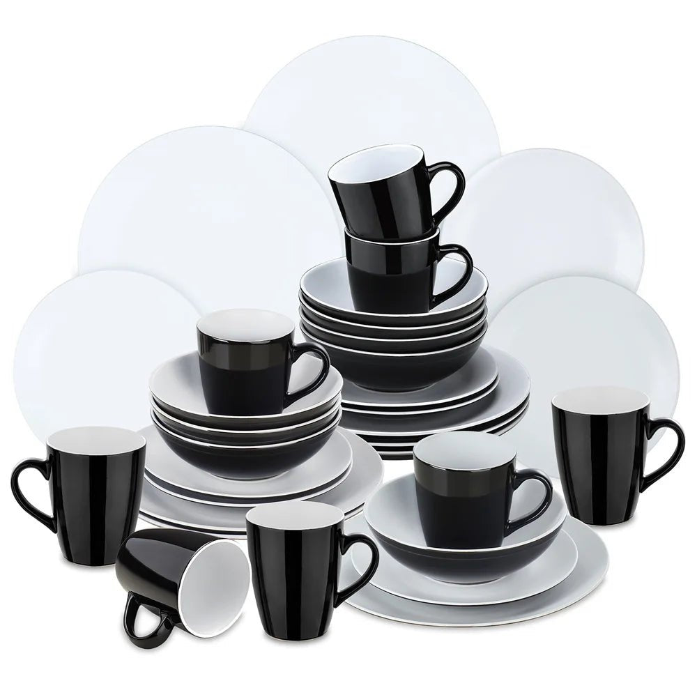 Vaisselle en grès 4/12 personnes - LENTO - 16/48 pièces Novia Home 1436632pcs200007763201336101GERMANY