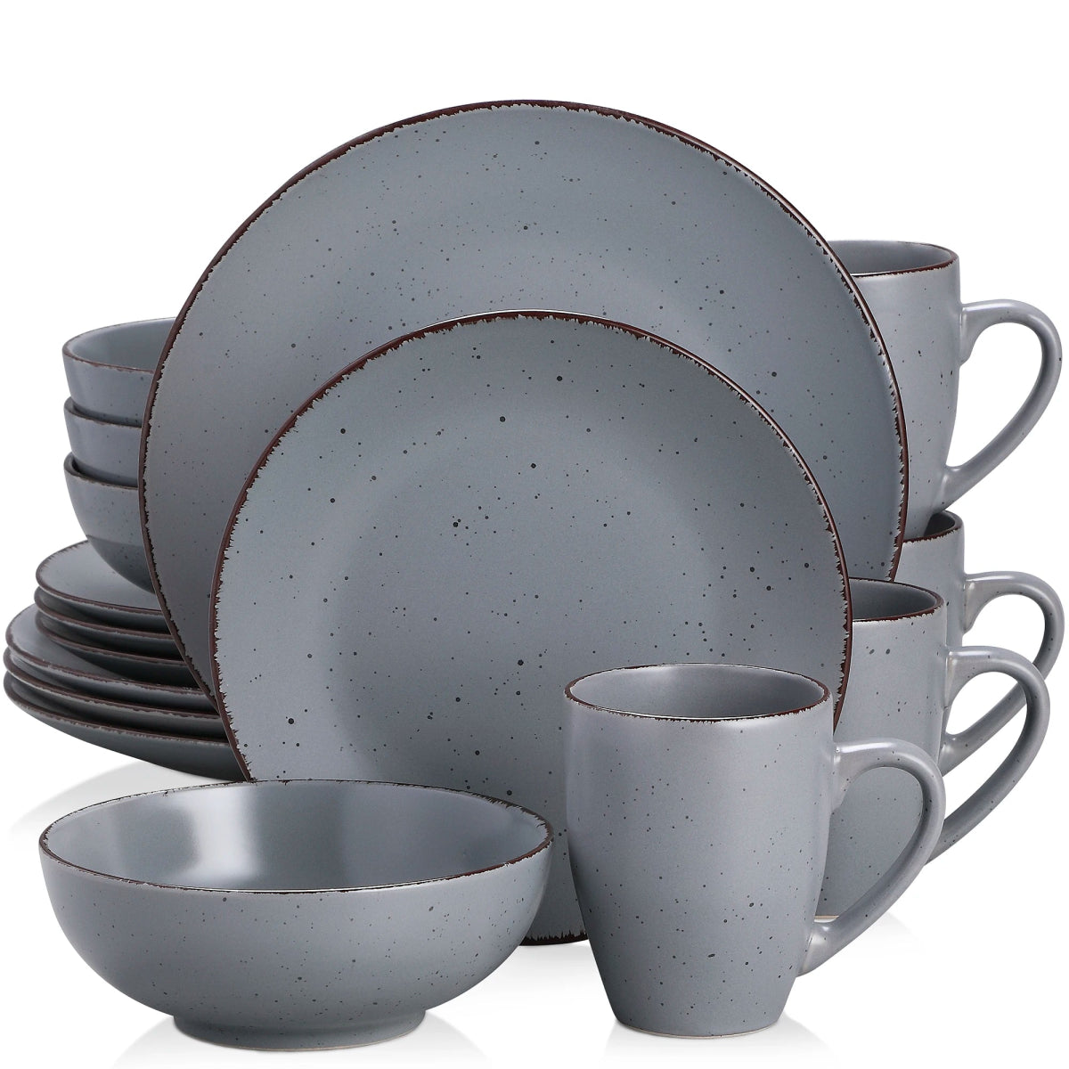 Vaisselle en grès 4/12 personnes - MODA - 16/48 pièces Novia Home 1417516PIECE200007763201336101GERMANY