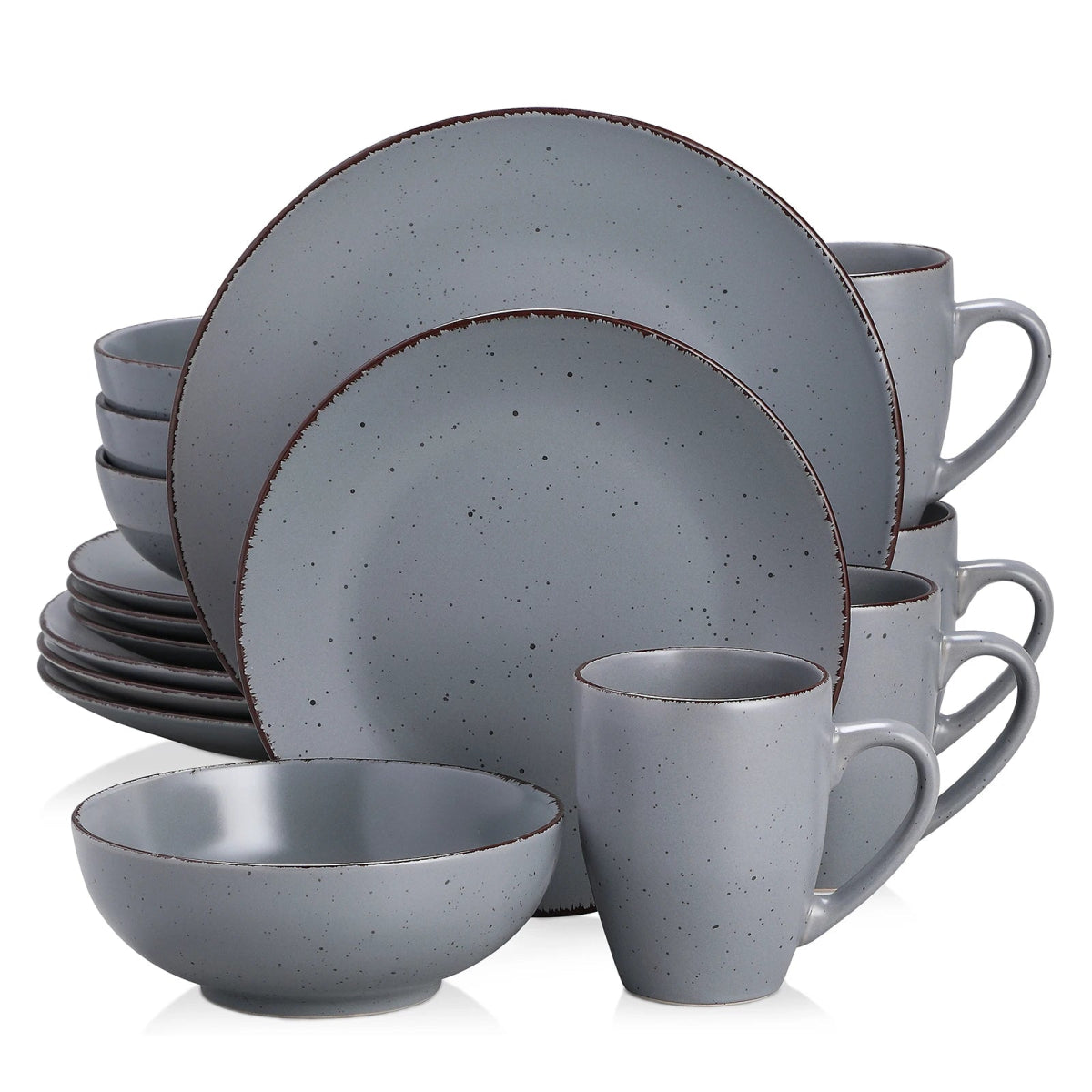 Vaisselle en grès 4/12 personnes - MODA - 16/48 pièces Novia Home 1417516PIECE200007763201336101GERMANY