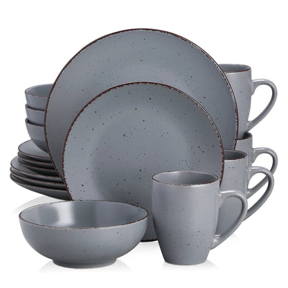 Vaisselle en grès 4/12 personnes - MODA - 16/48 pièces Novia Home 1417516PIECE200007763201336101GERMANY
