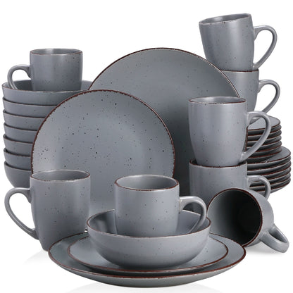 Vaisselle en grès 4/12 personnes - MODA - 16/48 pièces Novia Home 1469132PIECE200007763201336101GERMANY