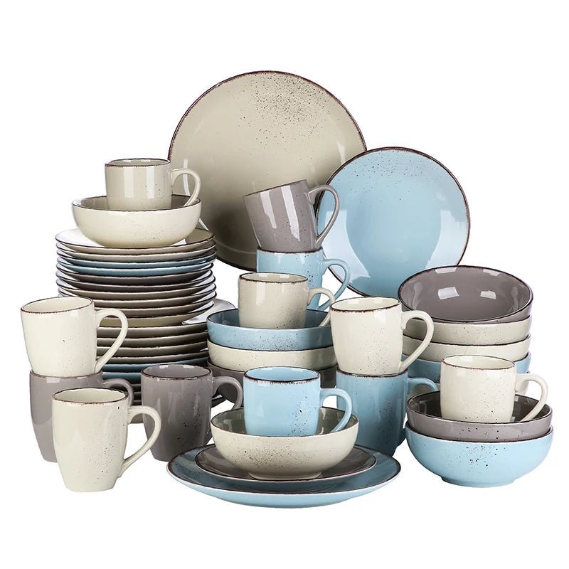 Vaisselle en grès 4/12 personnes - NAVIA - 16/48 pièces Novia Home 141048Piece200007763201336101