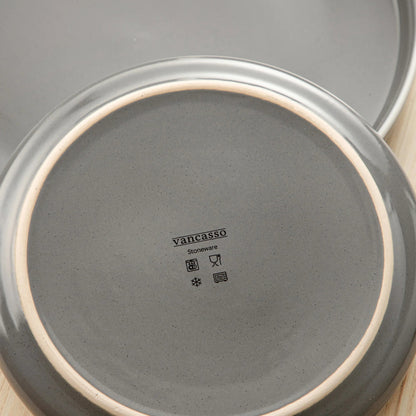 Vaisselle en grès 4/12 personnes - SESAM - 16/48 pièces Novia Home 14-365458-Grey-16P-200007763-201336101-GERMANY