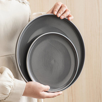 Vaisselle en grès 4/12 personnes - SESAM - 16/48 pièces Novia Home 14-365458-Grey-16P-200007763-201336101-GERMANY