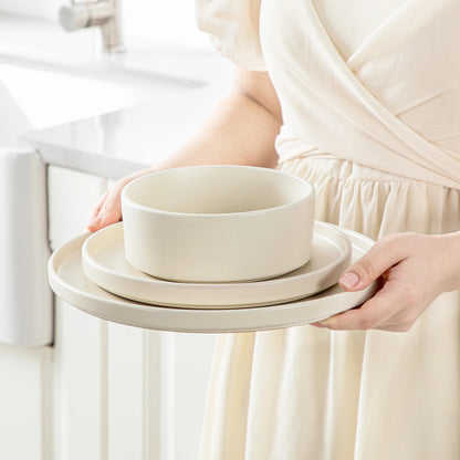 Vaisselle en grès 4/12 personnes - VENUS - 12/36 pièces Novia Home 14175CREAMWHITECW1662810712P27763201336101