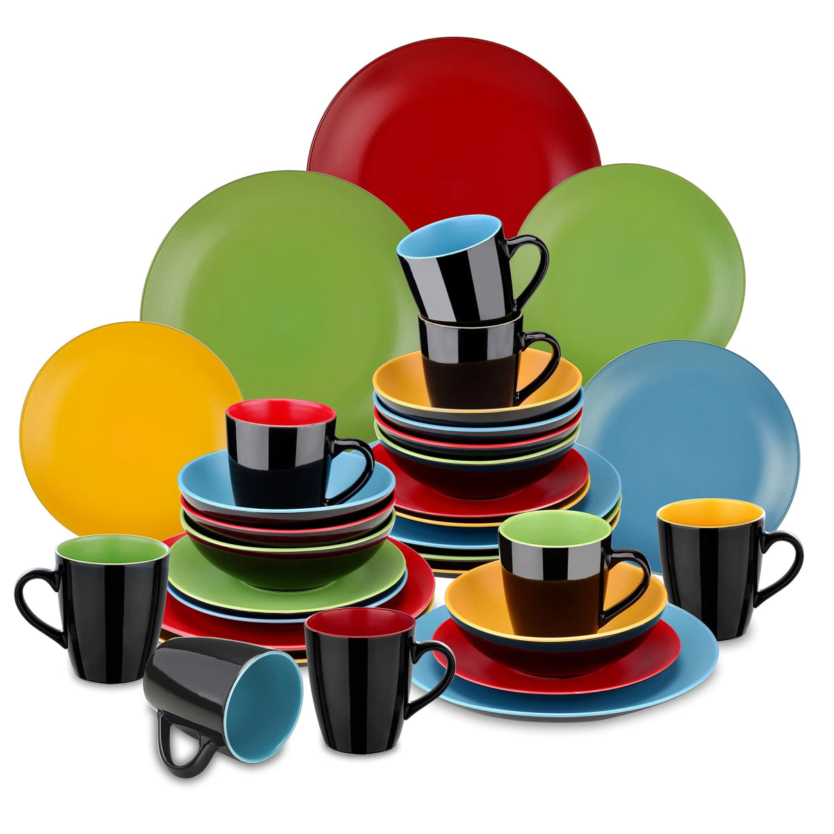 Vaisselle en grès 4/8 personnes - ALLERGO - 16/32 pièces Novia Home 1417332P2776321336101GERMANY
