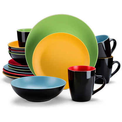 Vaisselle en grès 4/8 personnes - ALLERGO - 16/32 pièces Novia Home 149416P2776321336101GERMANY
