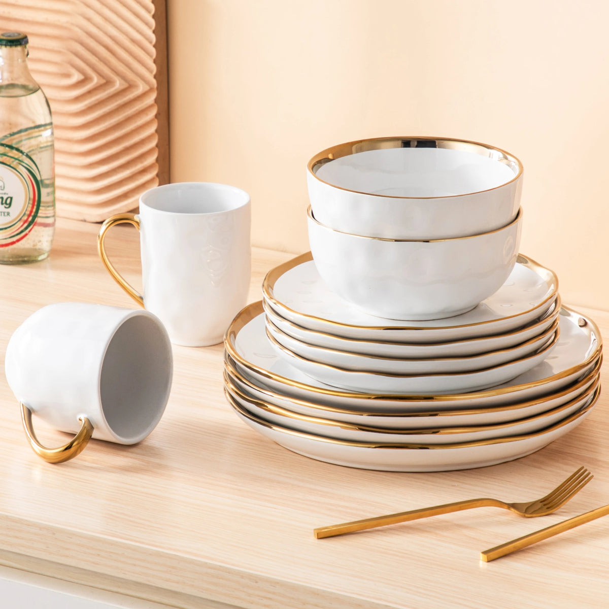 Vaisselle en grès 4/8 personnes - GEC - 16/32 pièces Novia Home 1435068616Piece200GEC7763201336101