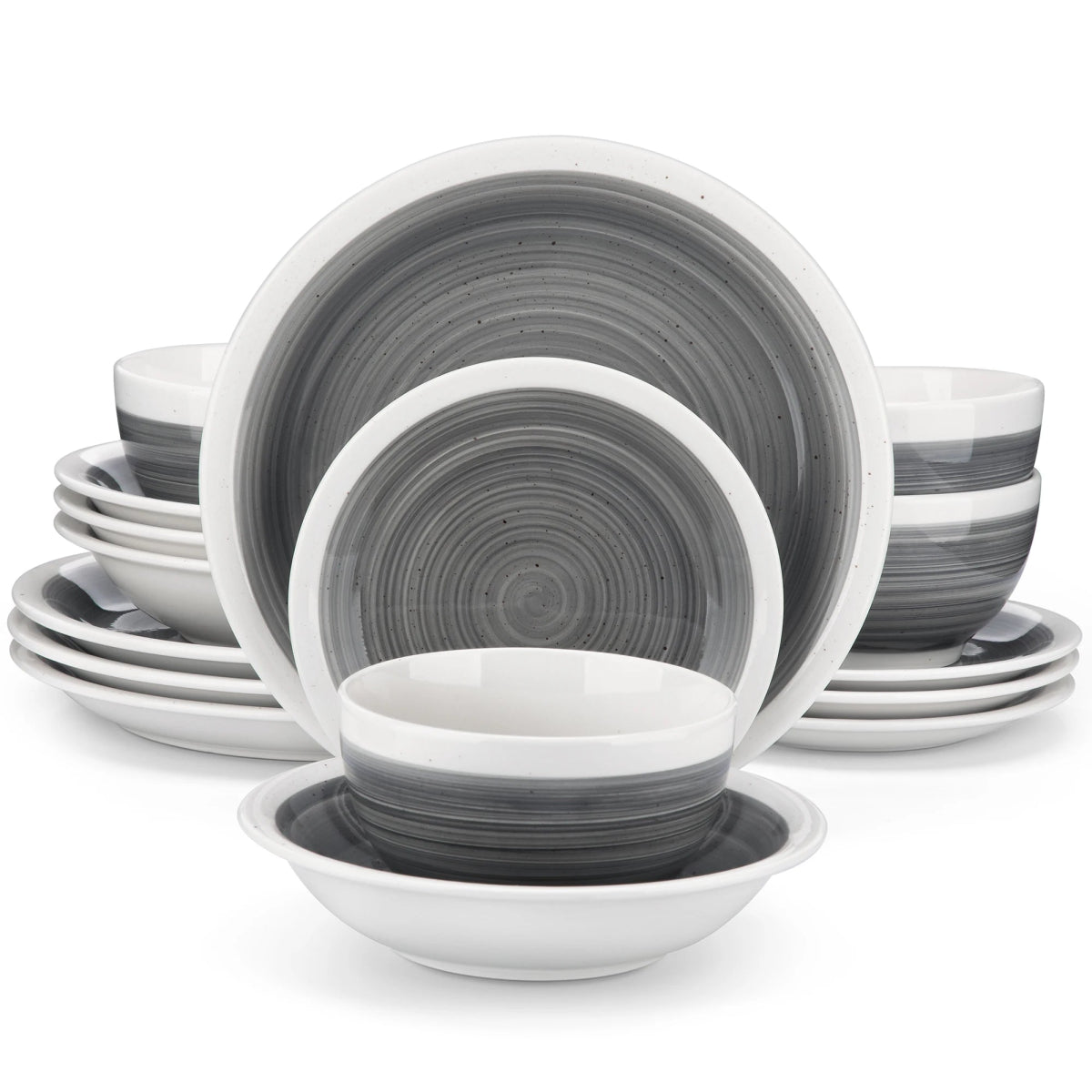 Vaisselle en grès 4/8 personnes - ORI - 16/36 pièces Novia Home 14175Grey1662810716pcs27763201336101