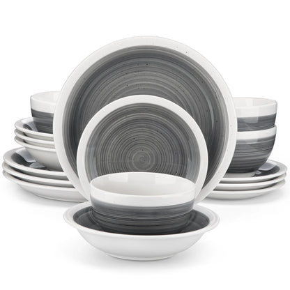 Vaisselle en grès 4/8 personnes - ORI - 16/36 pièces Novia Home 14175Grey1662810716pcs27763201336101