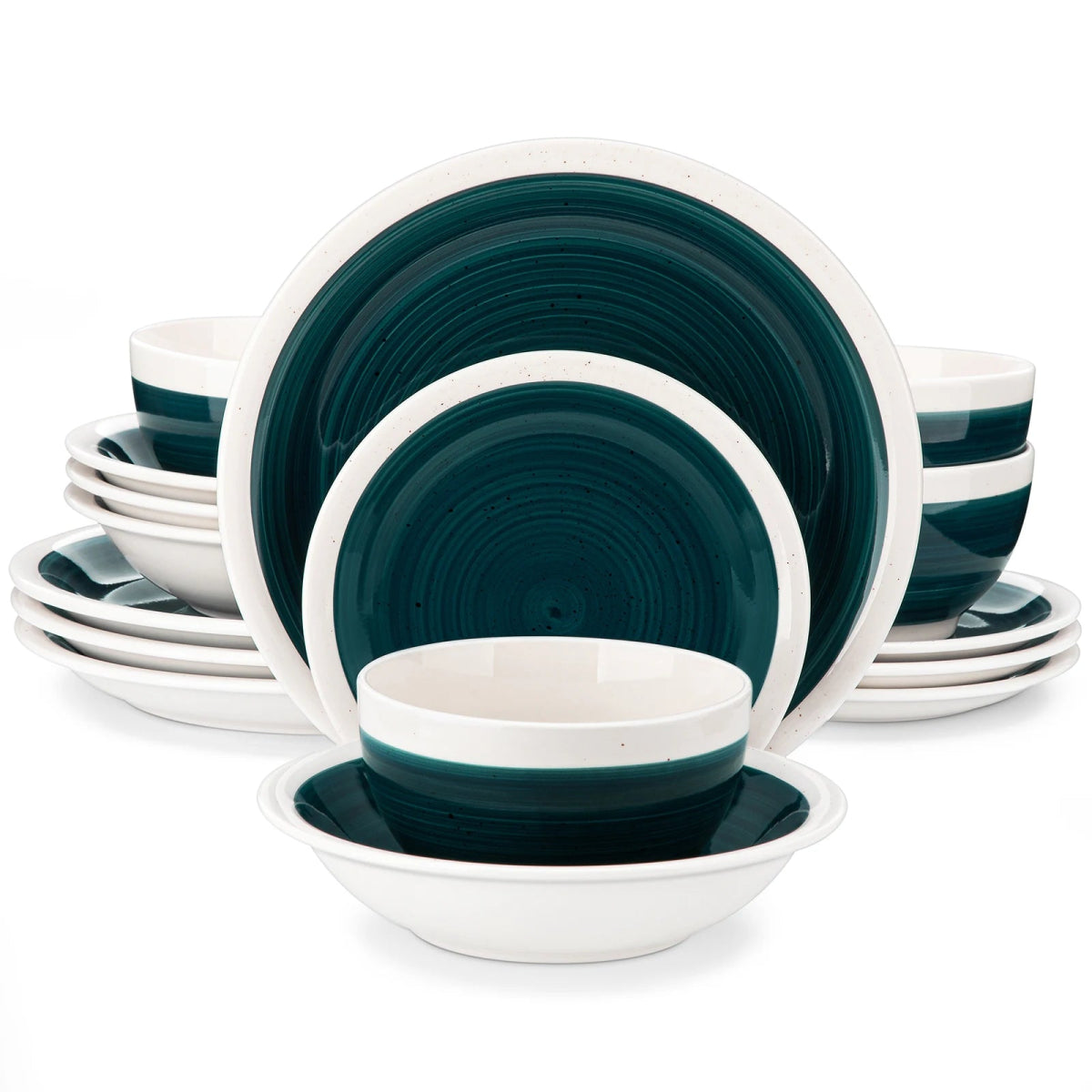 Vaisselle en grès 4/8 personnes - ORI - 16/36 pièces Novia Home 14691Green1662810716pcs27763201336101