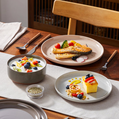 Vaisselle en grès 4/8 personnes - TARA - 12/24 pièces Novia Home 14193MixColor12Piece27763201336101